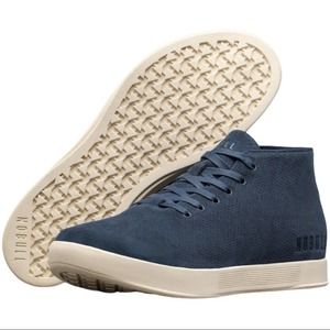 NOBULL Navy Suede Mid Trainers